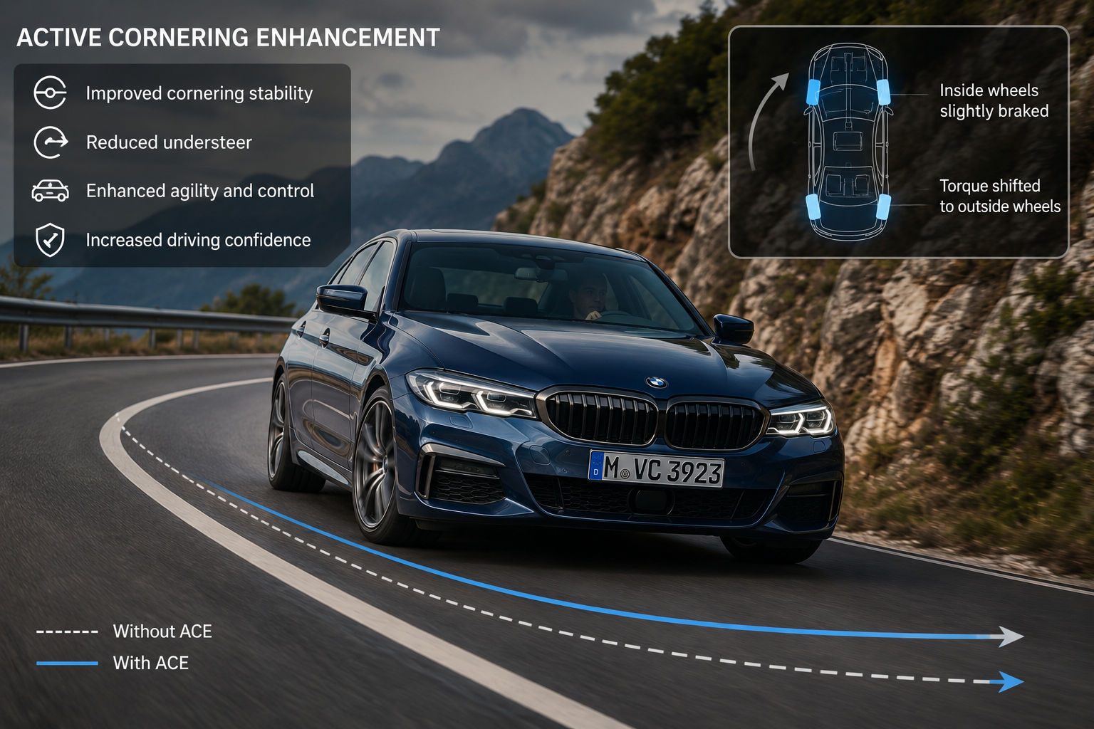 Active Cornering Enhancement