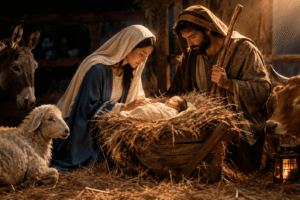 manger scene nativity